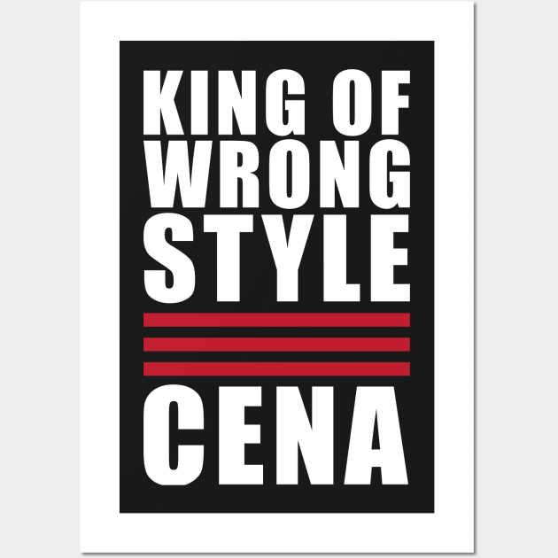 King of Wrong Style Wall Art by Awesome AG Designs